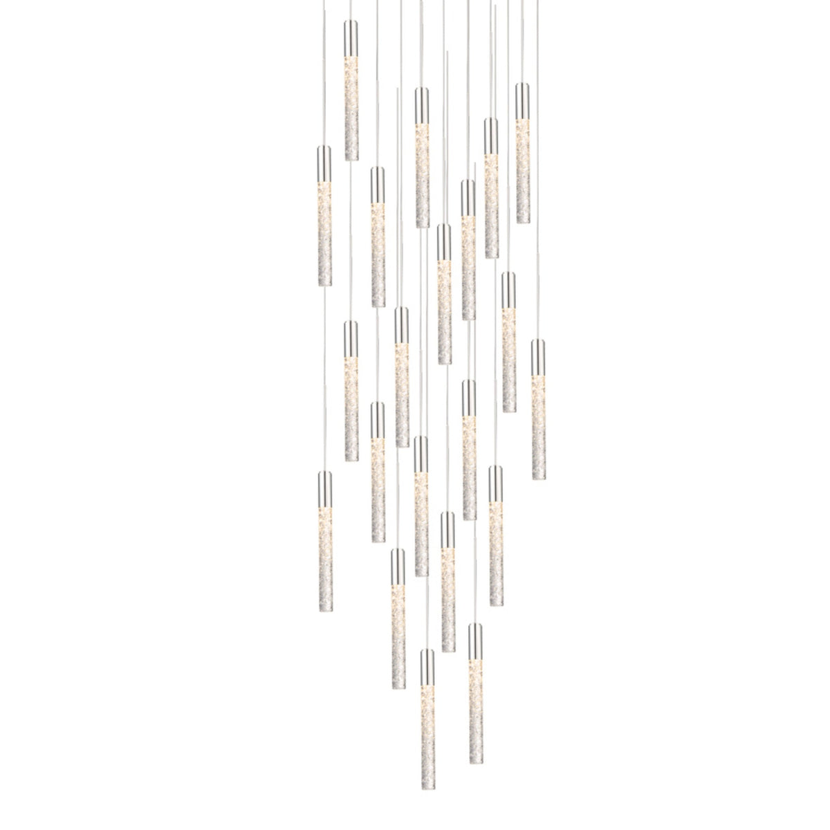 Modern Forms PD-35621-PN 3000K 110 Watt Magic LED Round Chandelier in Polished Nickel