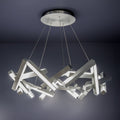Modern Forms PD-64834-AL 3000K 40 Watt Chaos LED Round Chandelier in Brushed Aluminum