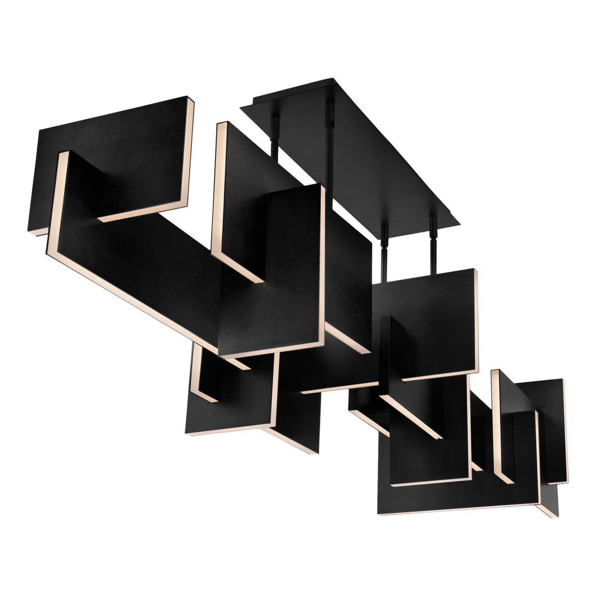 Amari 58in LED Linear Chandelier 3000K in Black