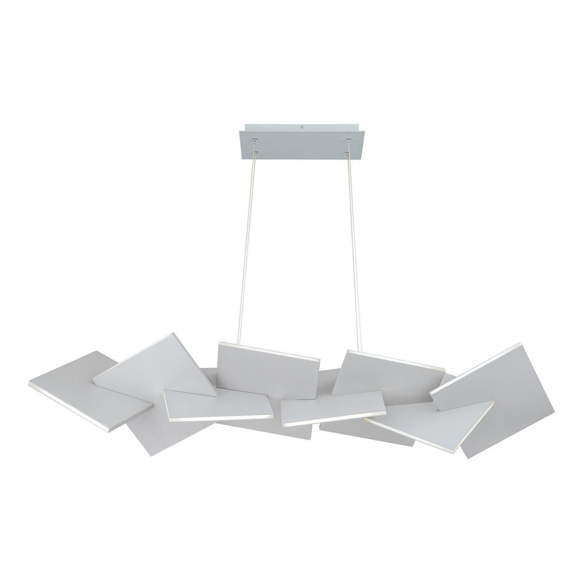 Konstrukt 48in LED Linear Chandelier 3000K in Titanium