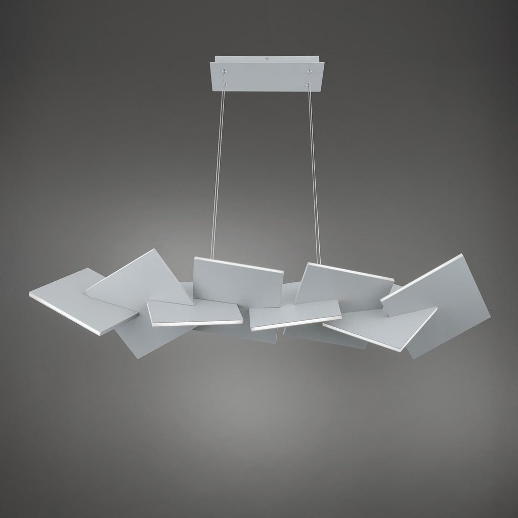 Konstrukt 48in LED Linear Chandelier 3000K in Titanium