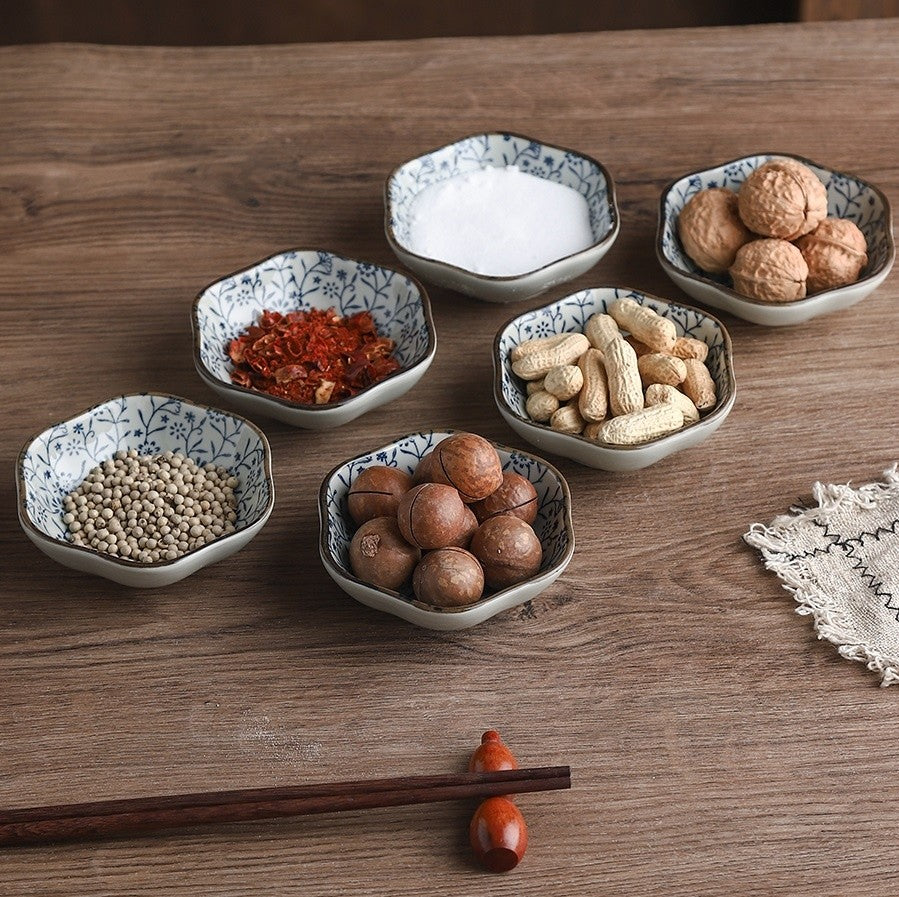 Auspicious Plum Blossom Underglaze Serving Dish