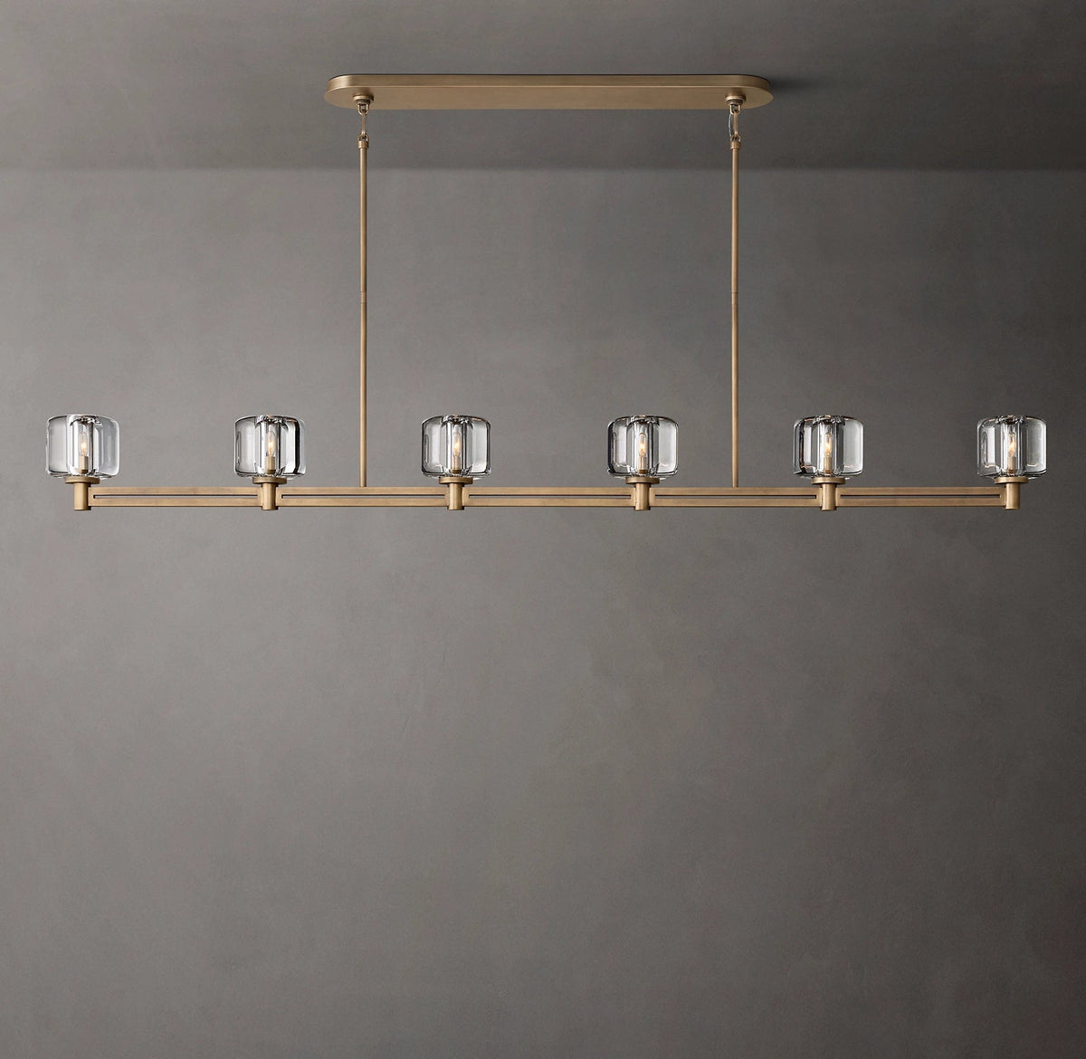 Demaret Linear Chandelier 72" for Living Room, Bedroom,Kitchen Island