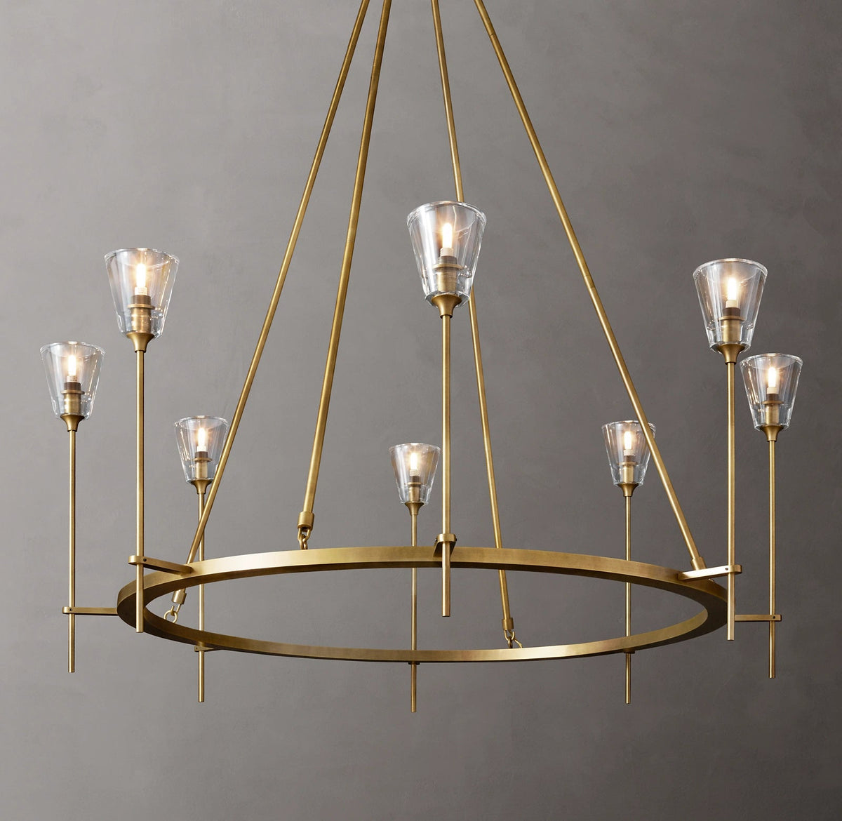 Torche Round Chandelier 46", Modern chandelier living room