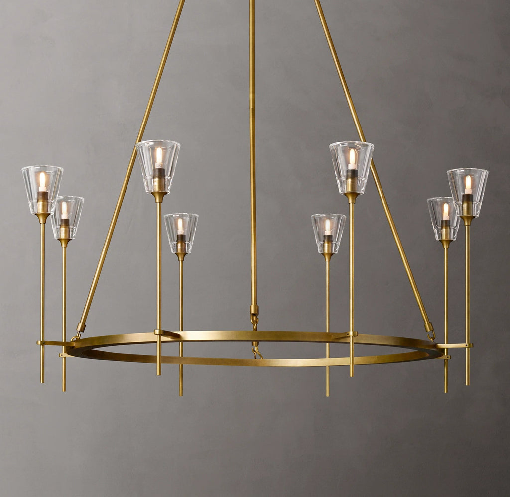 Torche Round Chandelier 46", Modern chandelier living room