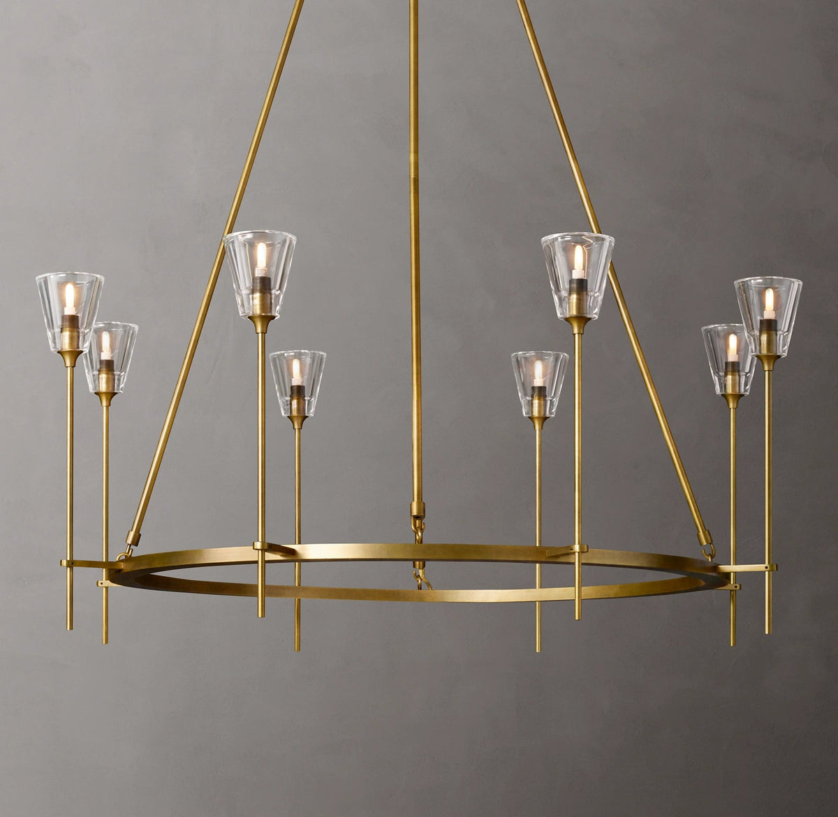 Torche Round Chandelier 46", Modern chandelier living room