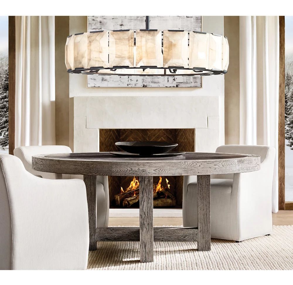 Harlow Calcite Round Chandelier D 60"