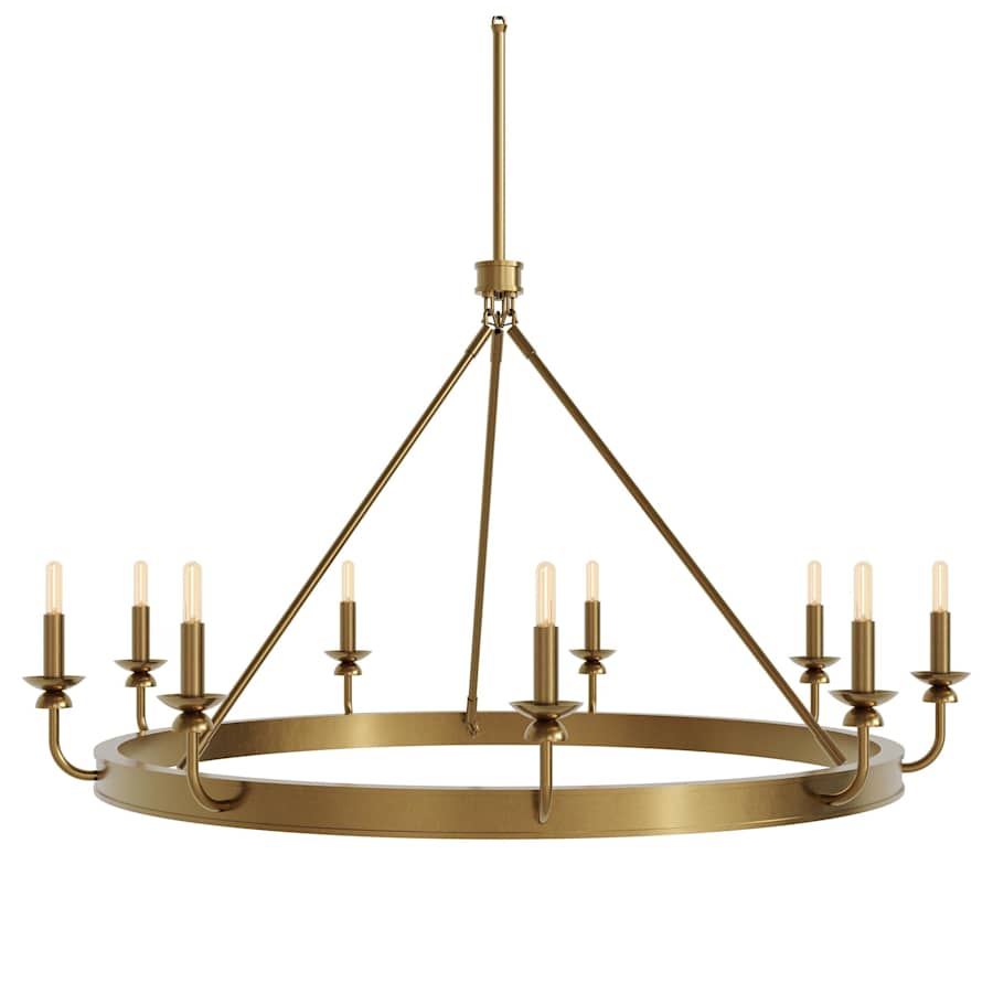 Robert Abbey William 9 Light 49" Wide Chandelier