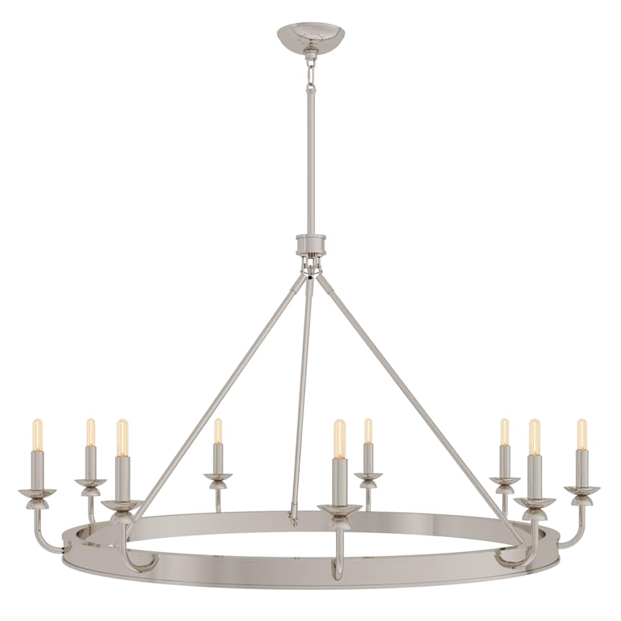 Robert Abbey William 9 Light 49" Wide Chandelier