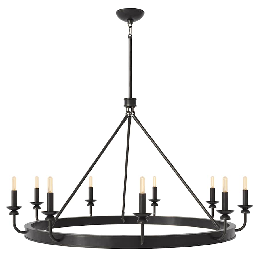 Robert Abbey William 9 Light 49" Wide Chandelier