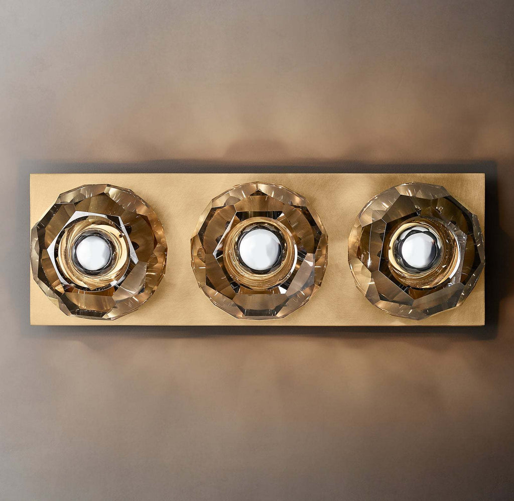 Boule De Smoke Crystal Linear Wall Sconce