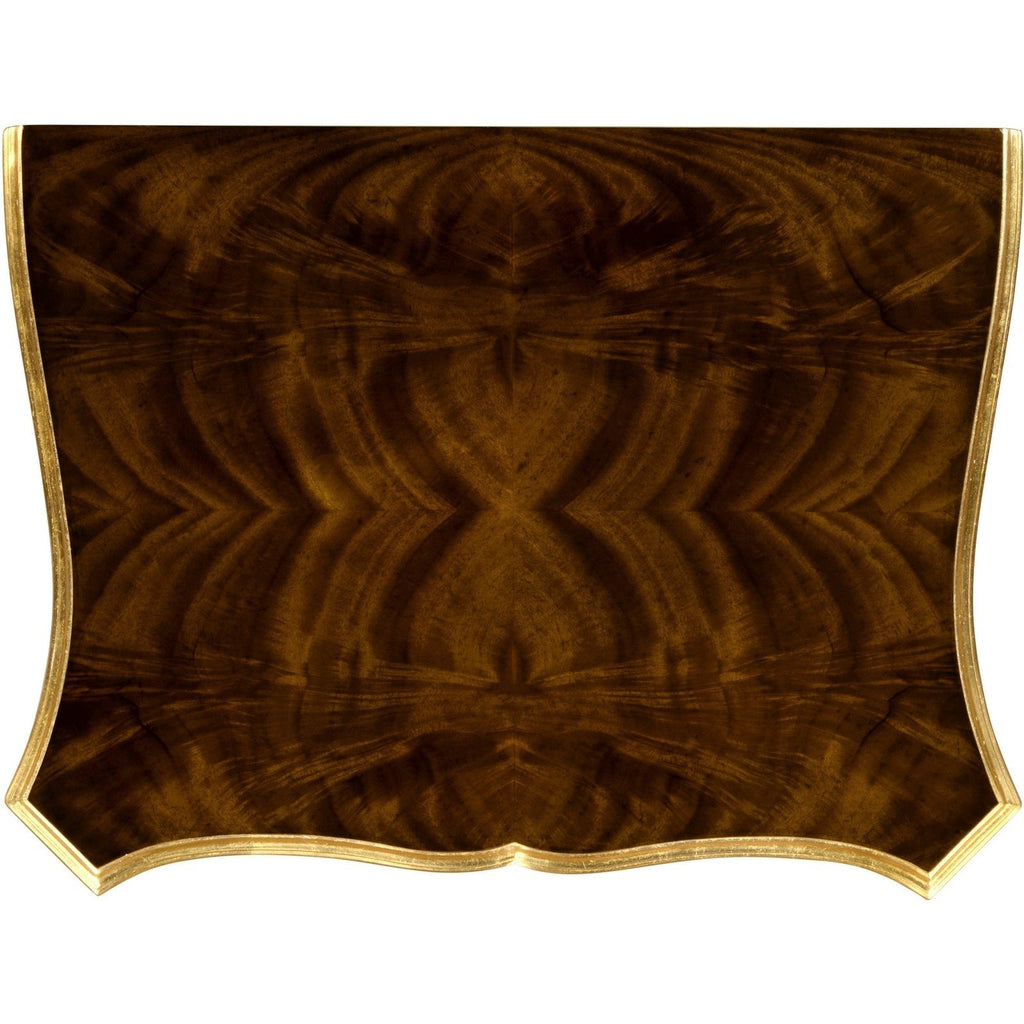 Jonathan Charles Mahogany & Gilded Nightstand (495504-BMA-GIL)