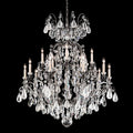 Schonbek Renaissance 16 Light 38" Wide Crystal Chandelier with Smoke Topaz and Olivine Rock Crystals