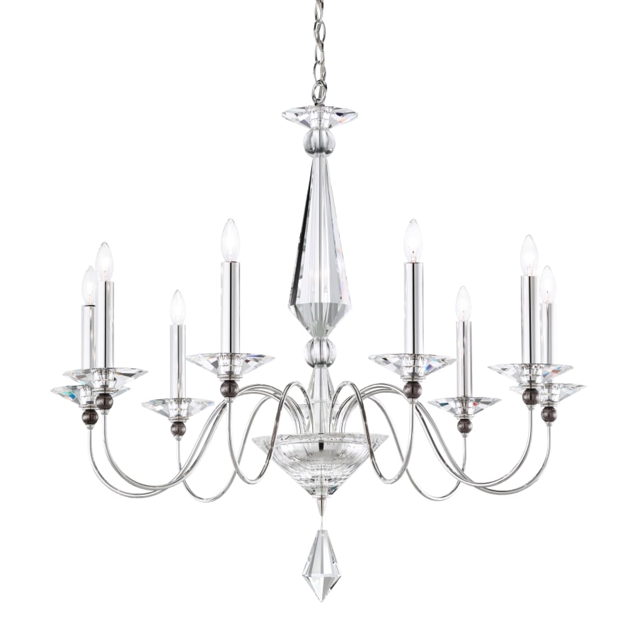 Schonbek Jasmine 9 Light 33" Wide Crystal Chandelier with Clear Swarovski Optic Crystals