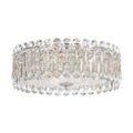 Schonbek Sarella 3 Light 16" Wide Flush Mount Drum Ceiling Fixture with Heritage Crystals