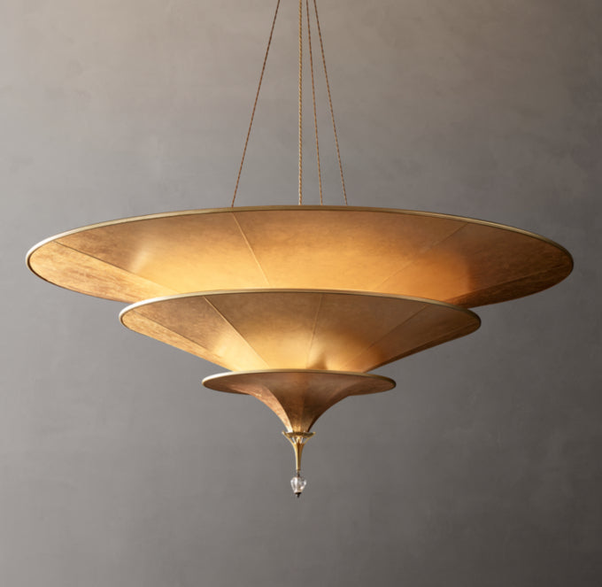 Sculptural Fiberglass Dome Chandelier