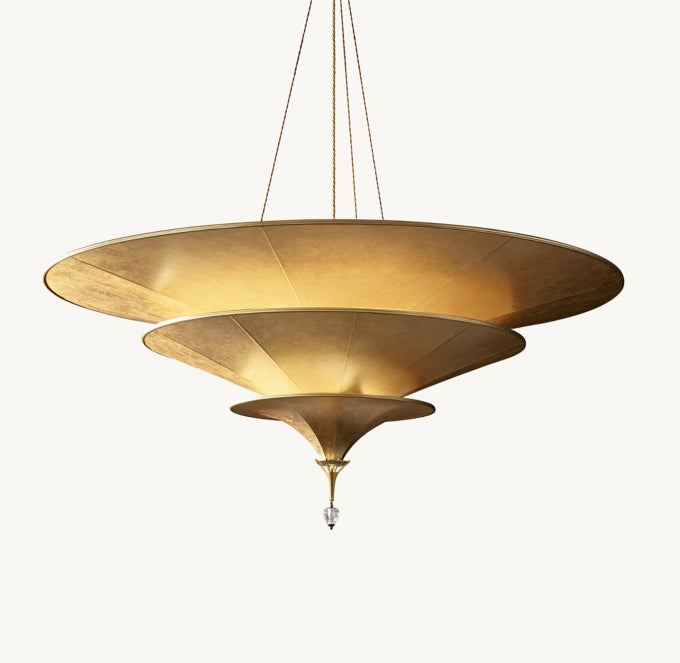 Sculptural Fiberglass Dome Chandelier