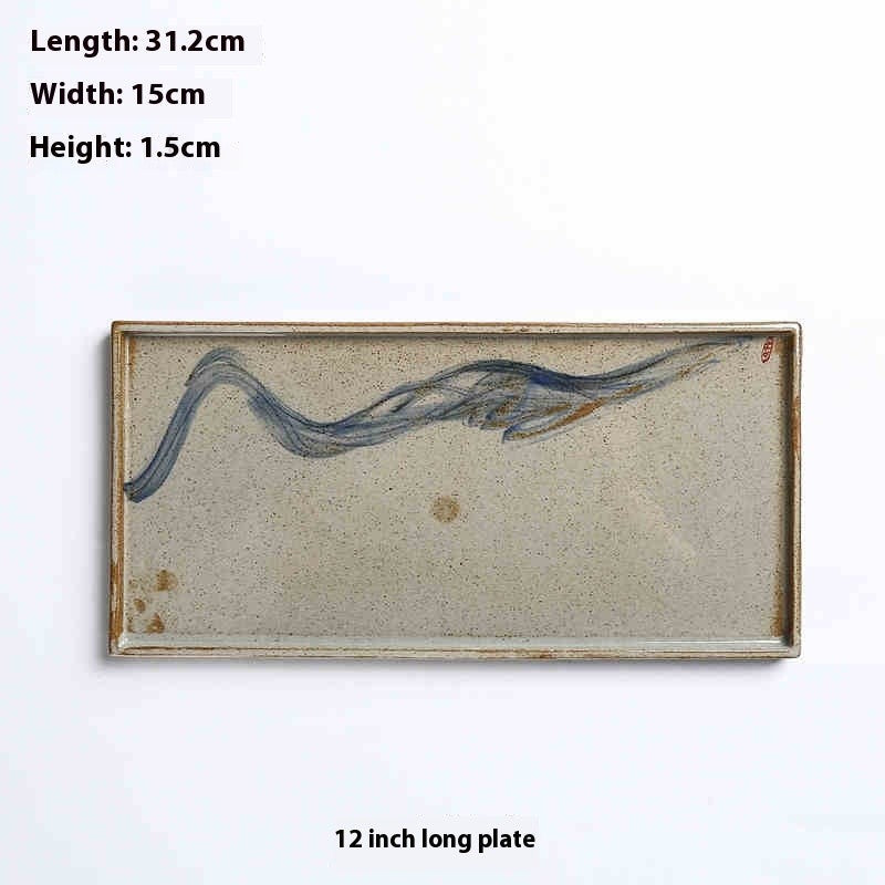 Seashell Mist Underglaze Round Plate