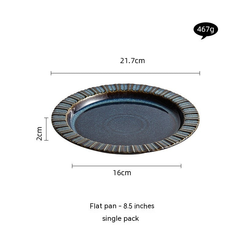 Skyglow Kiln-Fired Ceramic Bowl & Plate