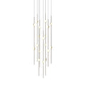 Sonneman Constellation 12" Wide LED Multi Light Pendant with White Optical Acrylic Shades and 120" Cable - 2700K
