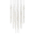 Sonneman Constellation 25" Wide LED Multi Light Pendant with Clear Faceted Acrylic Shades and 120" Cable - 3000K