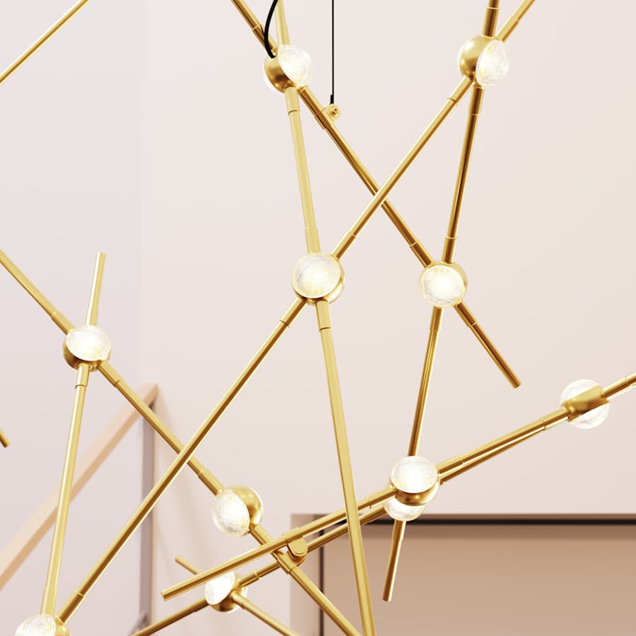 Sonneman Constellation 26" Wide Abstract Chandelier