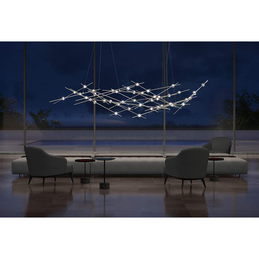 Sonneman Constellation Ursa Major 44 Light 93" Wide LED Abstract Chandelier