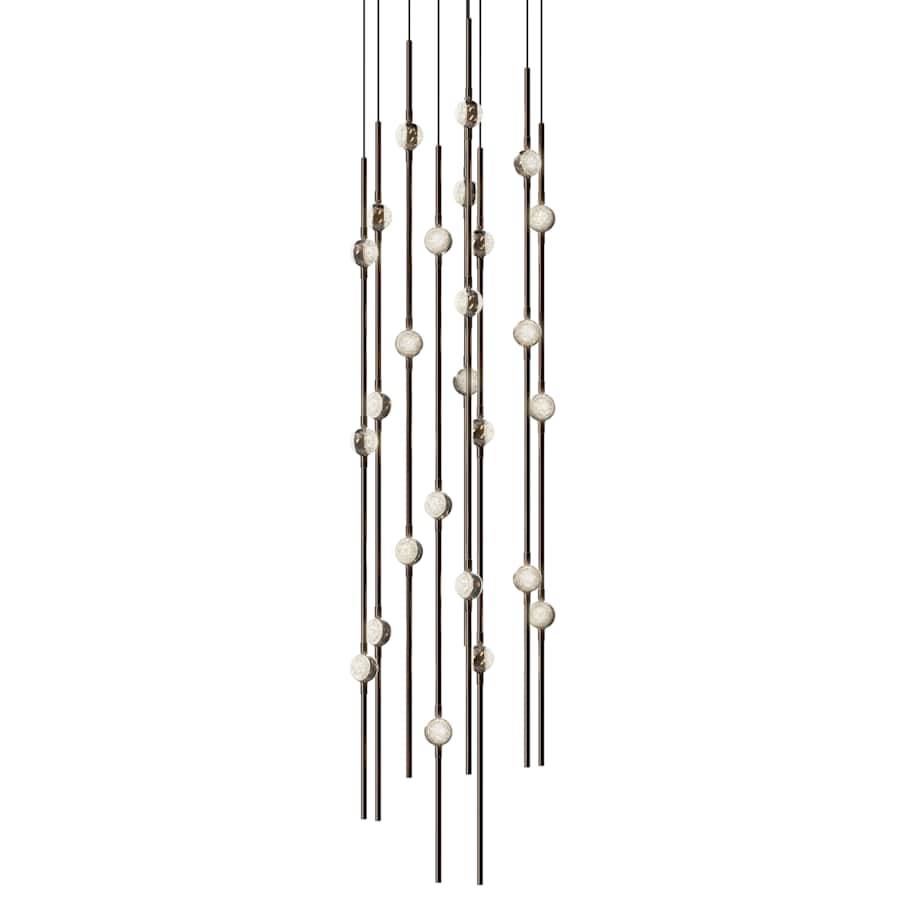 Sonneman Constellation 12" Wide Beaded Chandelier