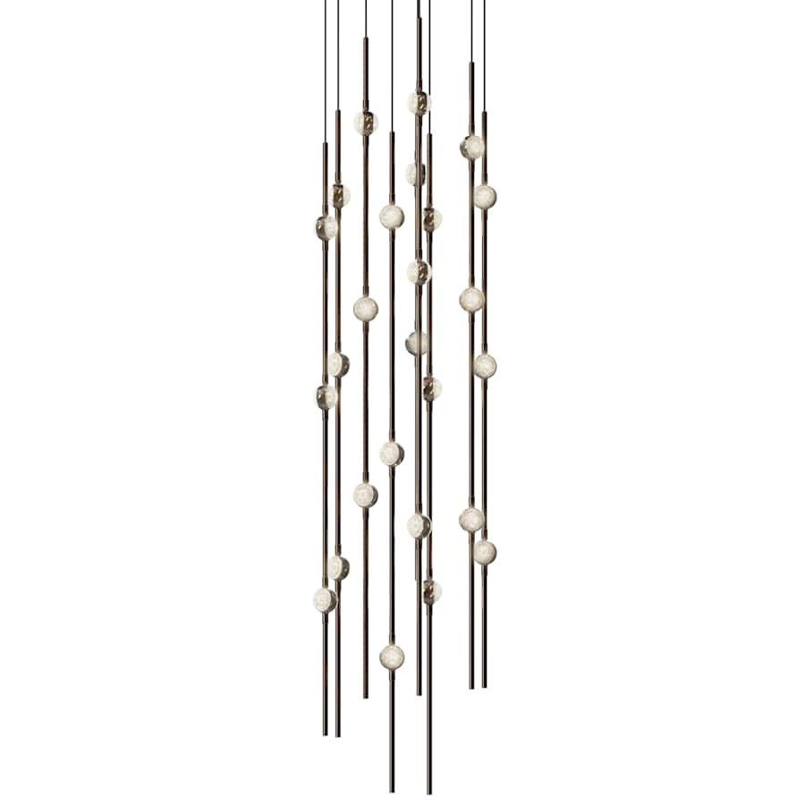 Sonneman Constellation 12" Wide Beaded Chandelier