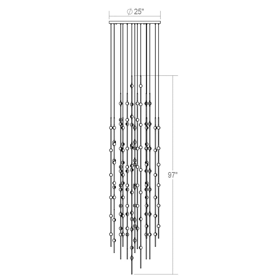 Sonneman Constellation 25" Wide Chandelier