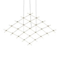 Sonneman Constellation Aquarius Medius 25 Light 122" Wide LED Chandelier with Faceted Acrylic Shades