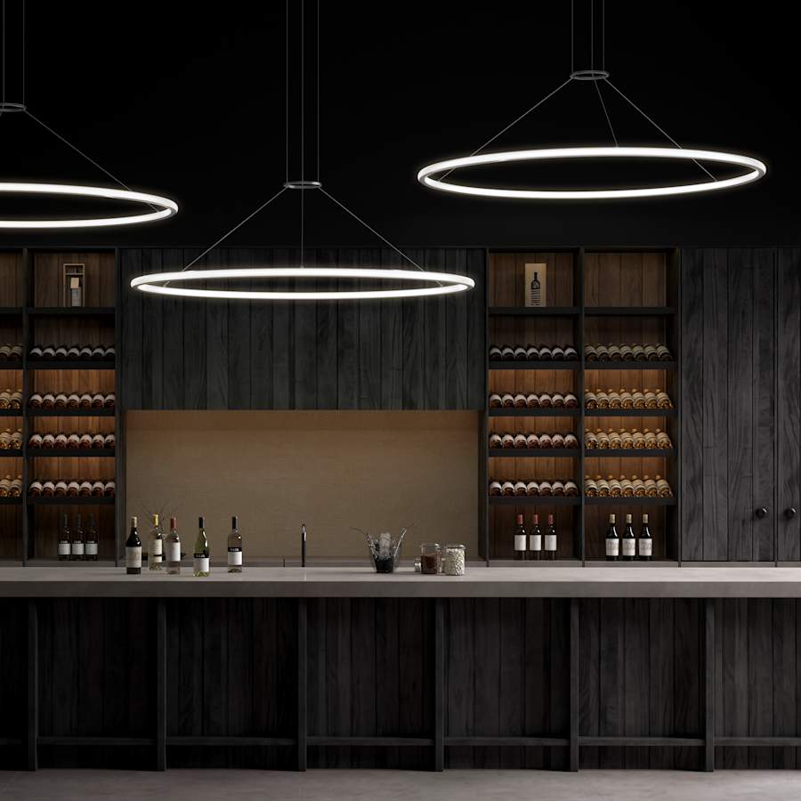 Sonneman Luna 50" Wide LED Ring Chandelier - 2700K