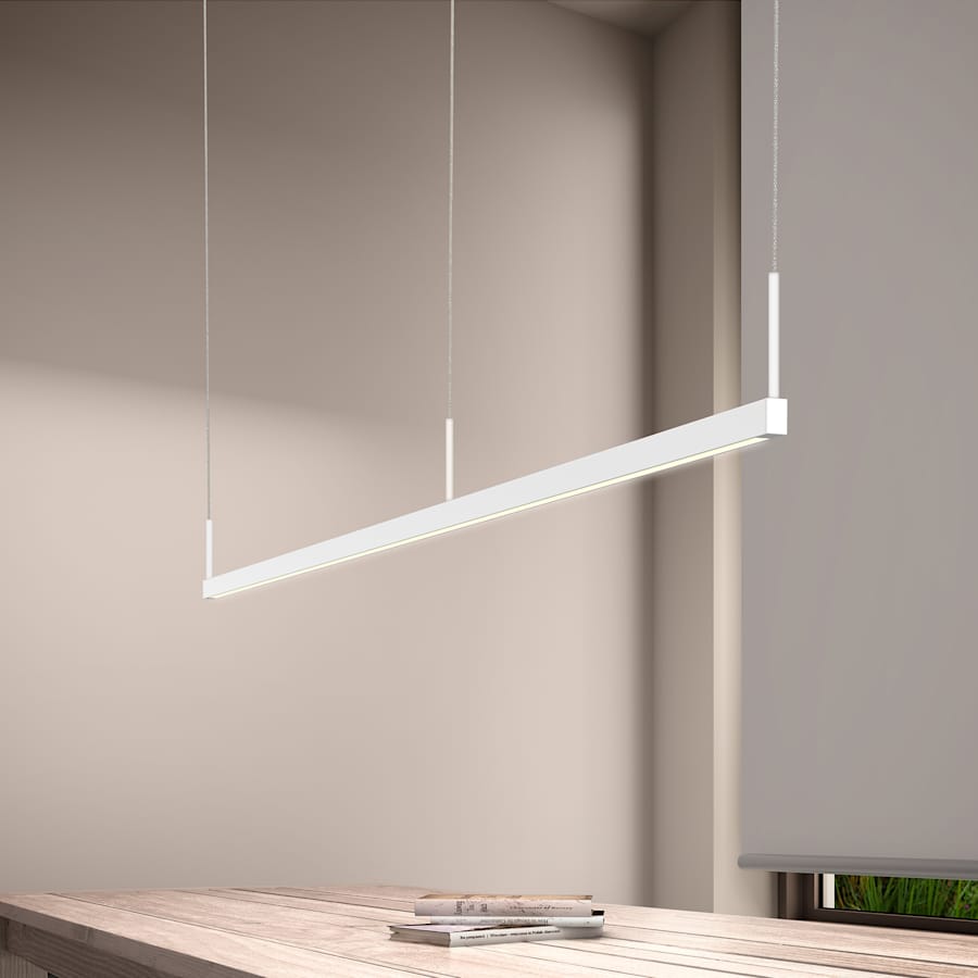 Sonneman Thin-Line 96" Wide Two Sided Integrated LED Suspension Linear Pendant - 3000K