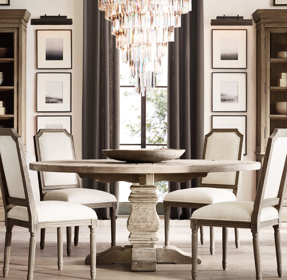 Spiral Iron Crystal Chandelier