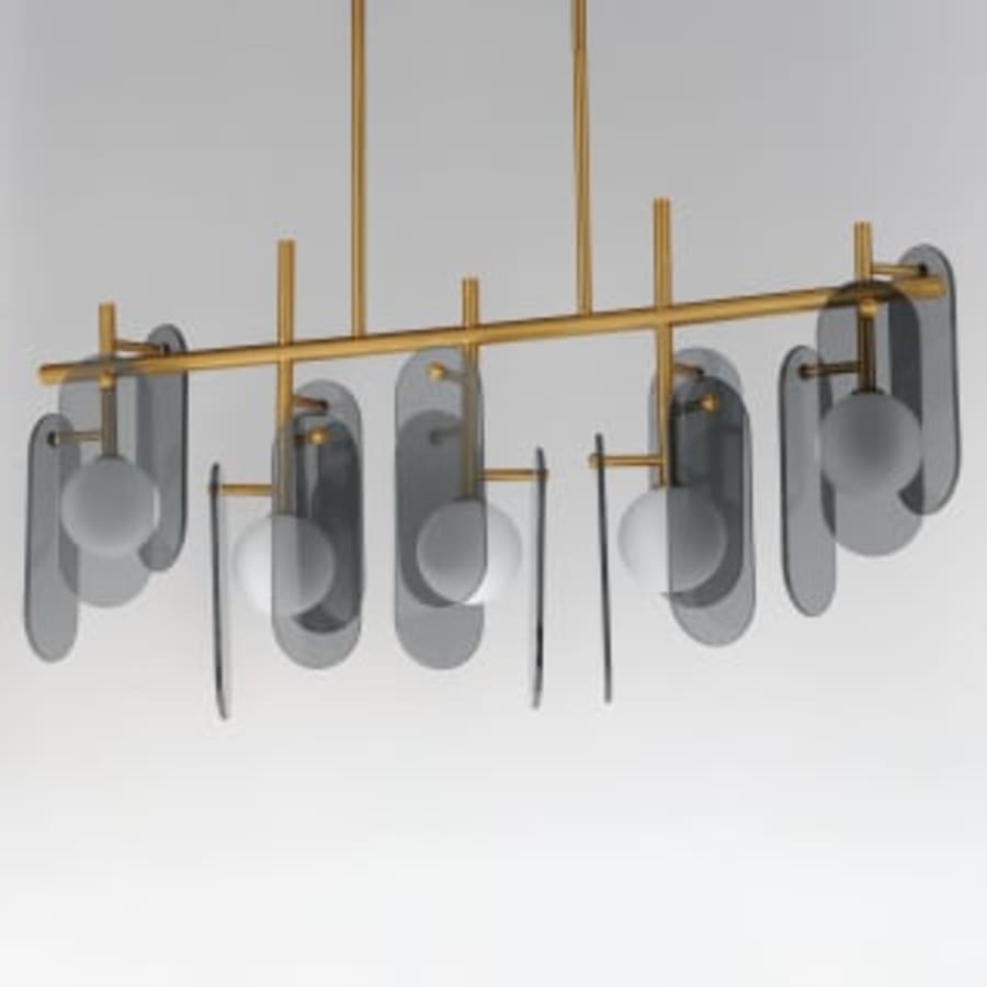 Studio M Megalith 5 Light 47" Wide LED Abstract Chandelier