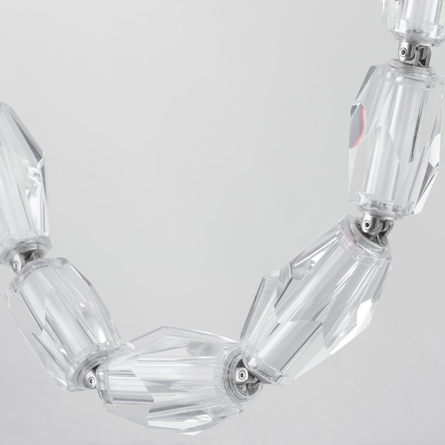 Studio M Dolce Vita 85" Wide LED Crystal Linear Pendant with Beveled Crystal Shades