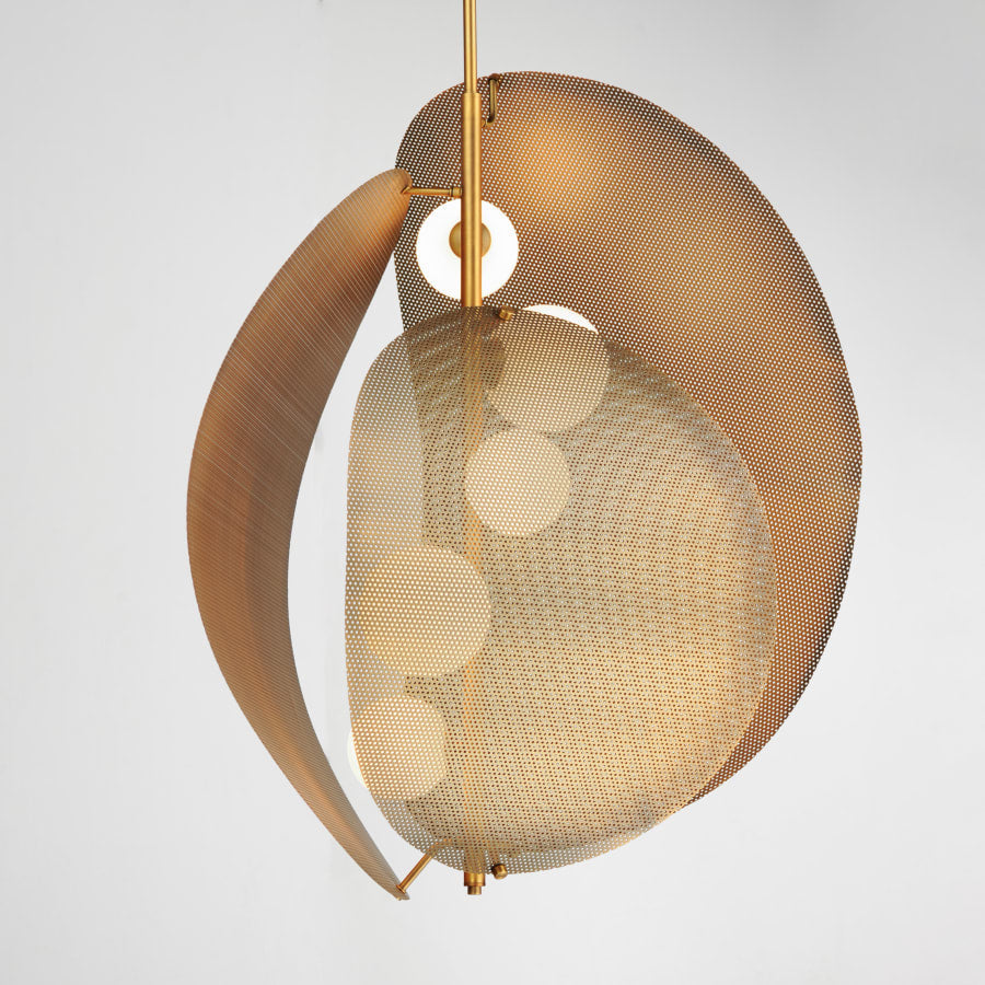 Studio M Chips 5 Light 35" Wide LED Chandelier by Mat Sanders