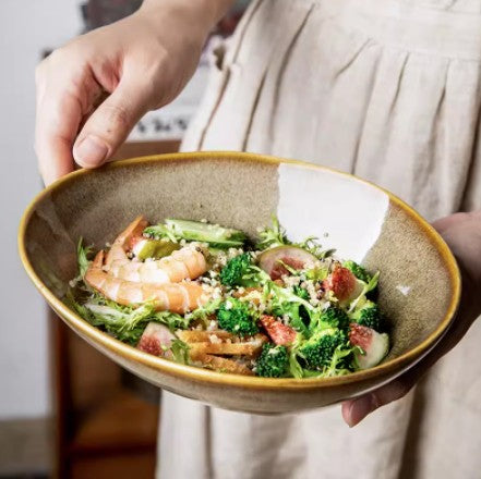 Sunburst Kiln-Yellow Waterdrop Bowl