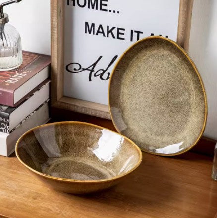 Sunburst Kiln-Yellow Waterdrop Bowl