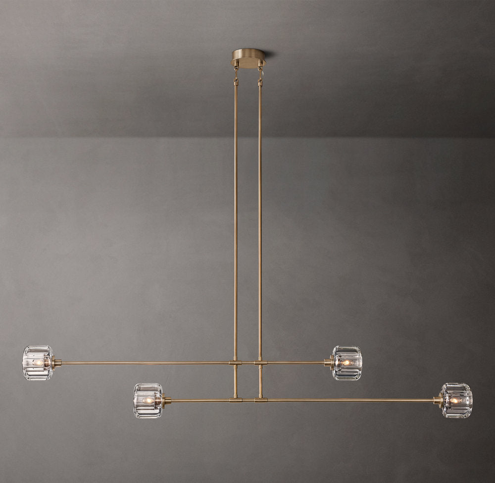 Suspended K9 Crystal Mobile Chandelier