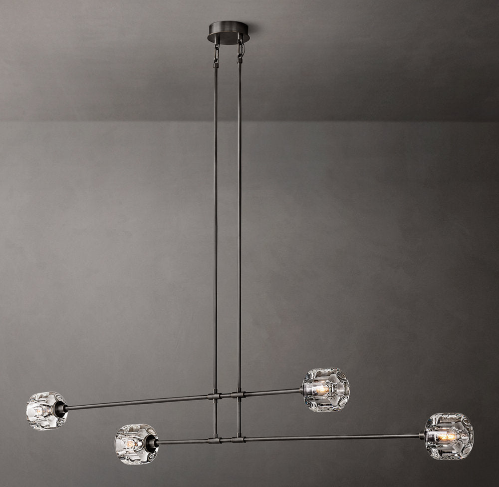 Suspended K9 Crystal Mobile Chandelier