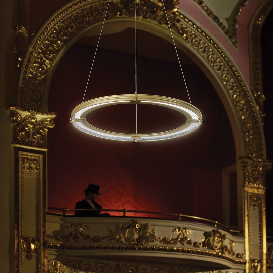 Synchronicity Aria 34-3/16" Wide Integrated LED Ring Chandelier