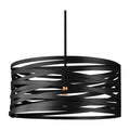 Hammerton Studio Tempest Single Light 24" Wide Drum Chandelier - Medium (E26) with Finished to Match Metal Shade