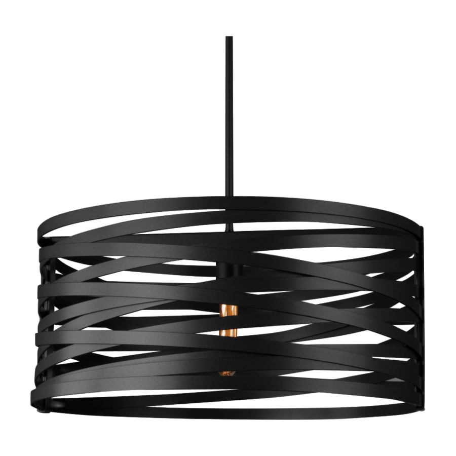 Hammerton Studio Tempest Single Light 24" Wide Drum Chandelier - Medium (E26) with Finished to Match Metal Shade