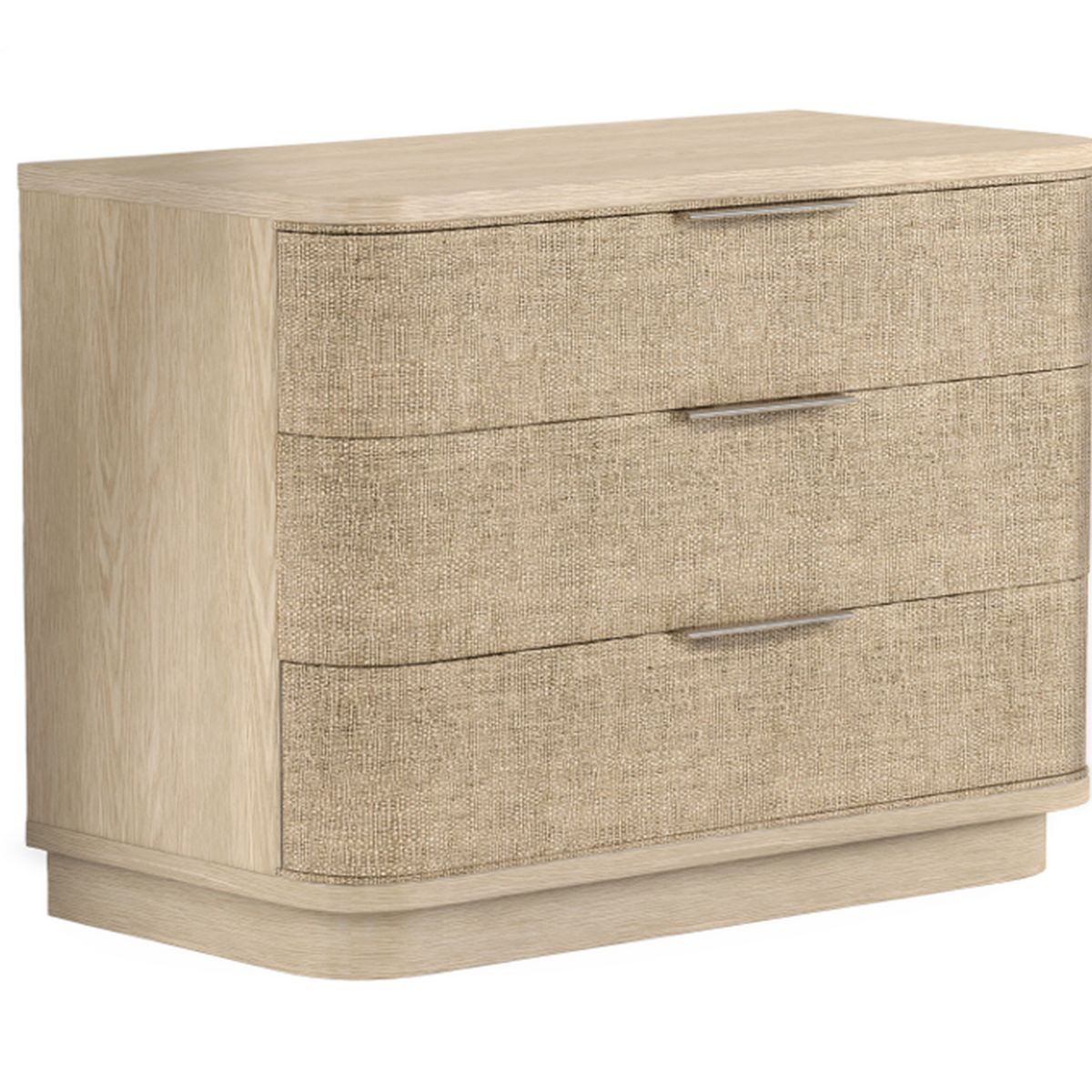 Jonathan Charles Seiche Large Grass Cloth Nightstand (500432-BLO-C005)
