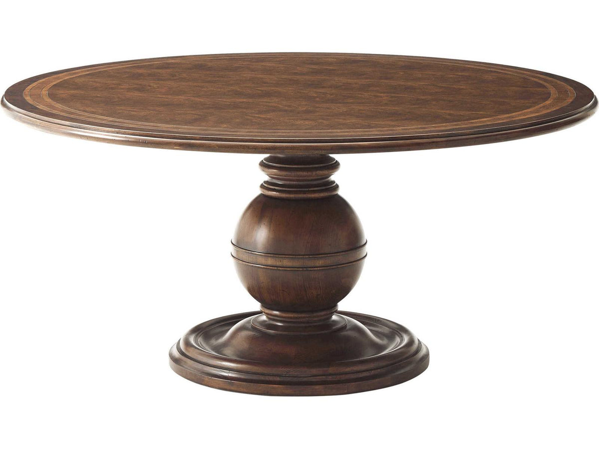 Brooksby 64 Inch Round Dining Table Mahogany and Cerejeira