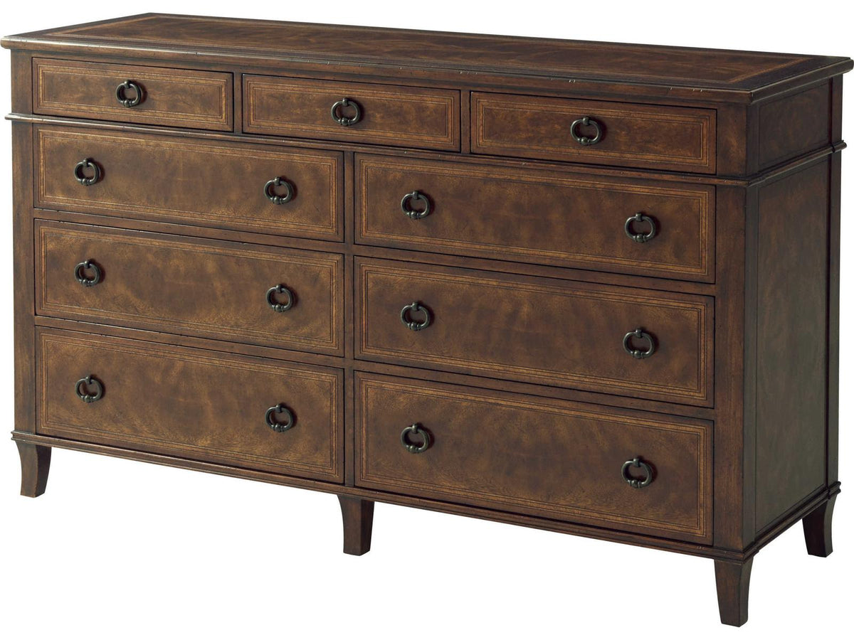 Brooksby 9-Drawer Cerejeira and Khaya Dresser in Brooksby Finish