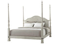 Middleton King Four Poster Rice Bed Limewash Mahogany