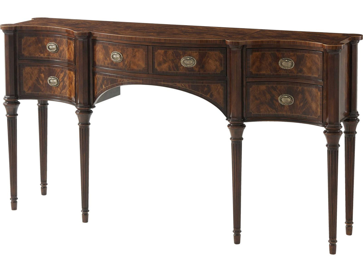 Stanhope Row Mahogany Sideboard with Serpentine Top