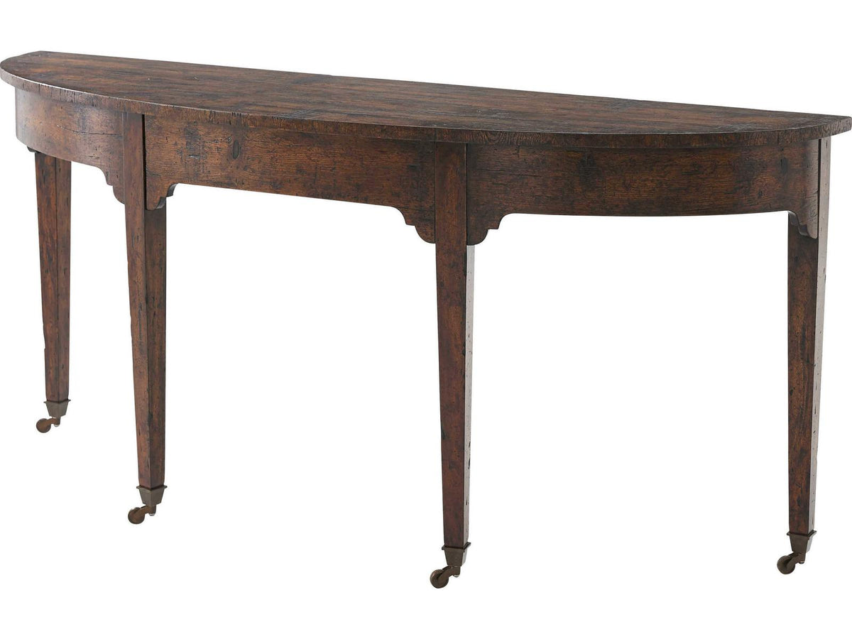 West Gate Console Table in Mahogany and Reclaimed Oak